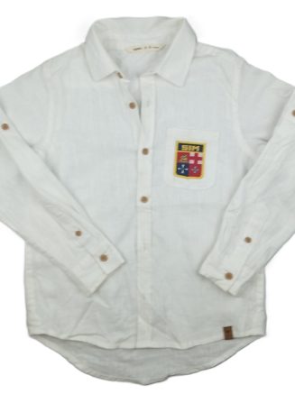 Camisa blanca con Logo de Scuola - talle 6
