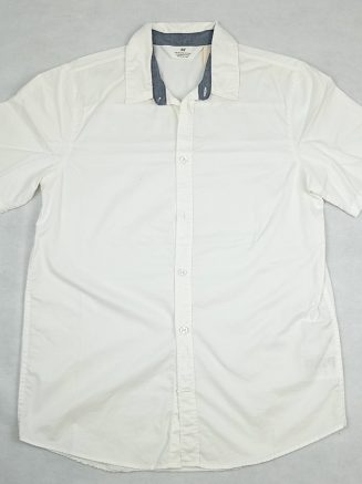Camisa blanca manga corta