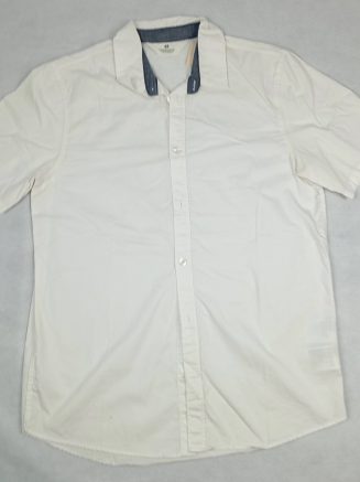 Camisa blanca manga corta