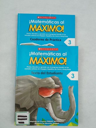 Libro Matemáticas al Máximo 3. (pack 2 tomos).